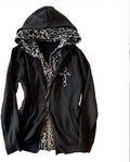 Zoe Women's Leopard Print Hoodie – Tailored Fit, Y2K Style & Plush Fabric