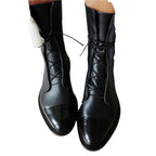 Benjamin Women's Boots – Refined Heeled Lace-Up Boots in Premium Leather