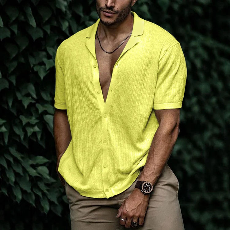 Leandro Men’s Linen Shirt – Breathable Summer Button-Up with Relaxed Fit