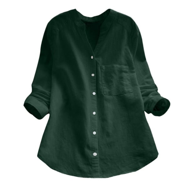 Marlowe Women's Linen Cotton Shirt – Relaxed Button-Up Blouse with Breathable Everyday Comfort