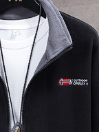 Felix Men's Outdoor Fleece Jacket – Gentle, Lightweight Warmth with a Protective Collar