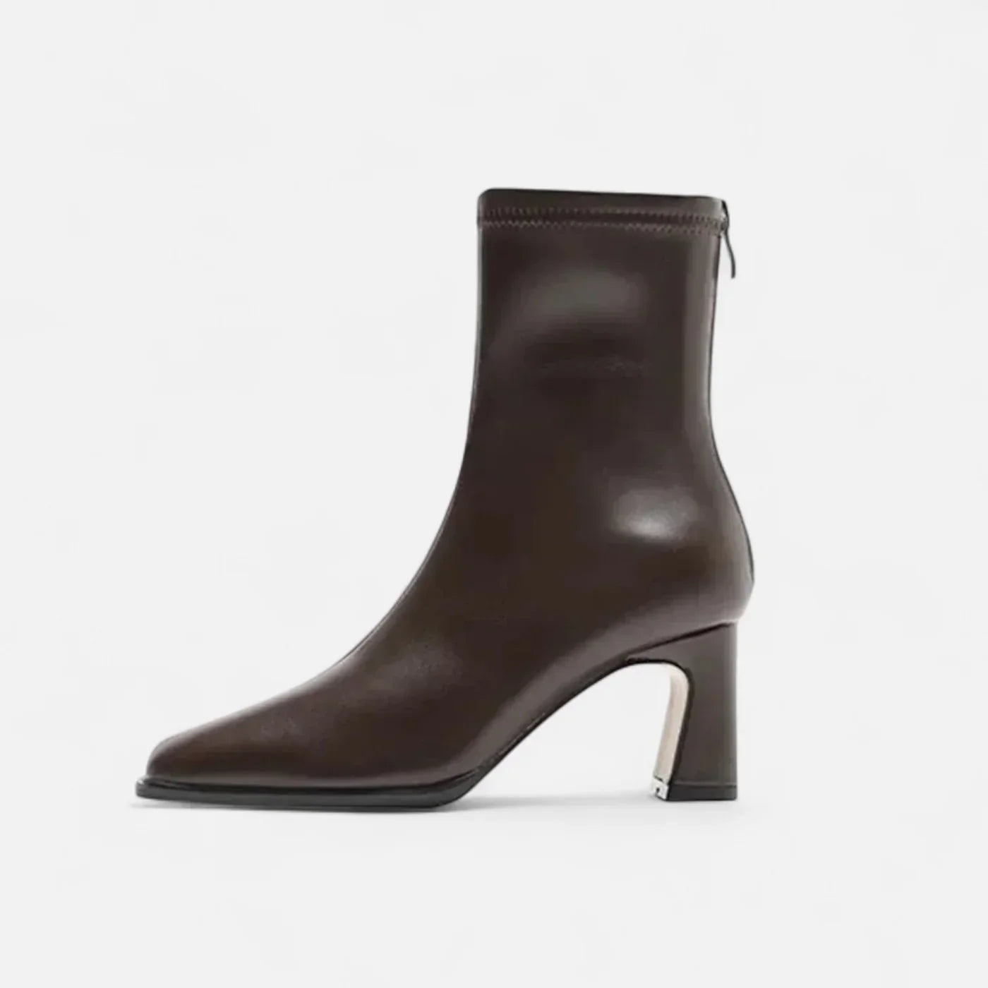 Harper Women's Square Toe Ankle Boots – Vintage Winter Boots with Warm Lining & Block Heel