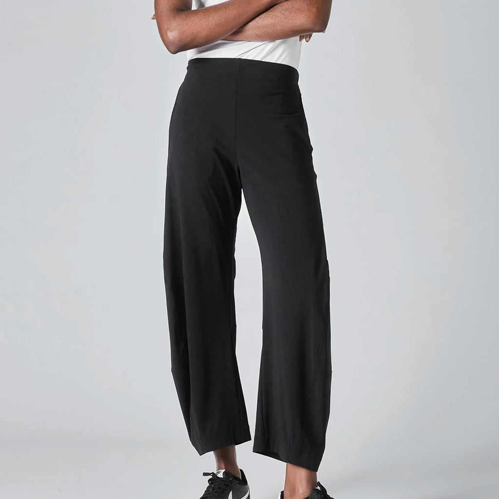 Violette Women's Barrel Leg Travel Pants with Hidden Elastic Waist & Side Pockets