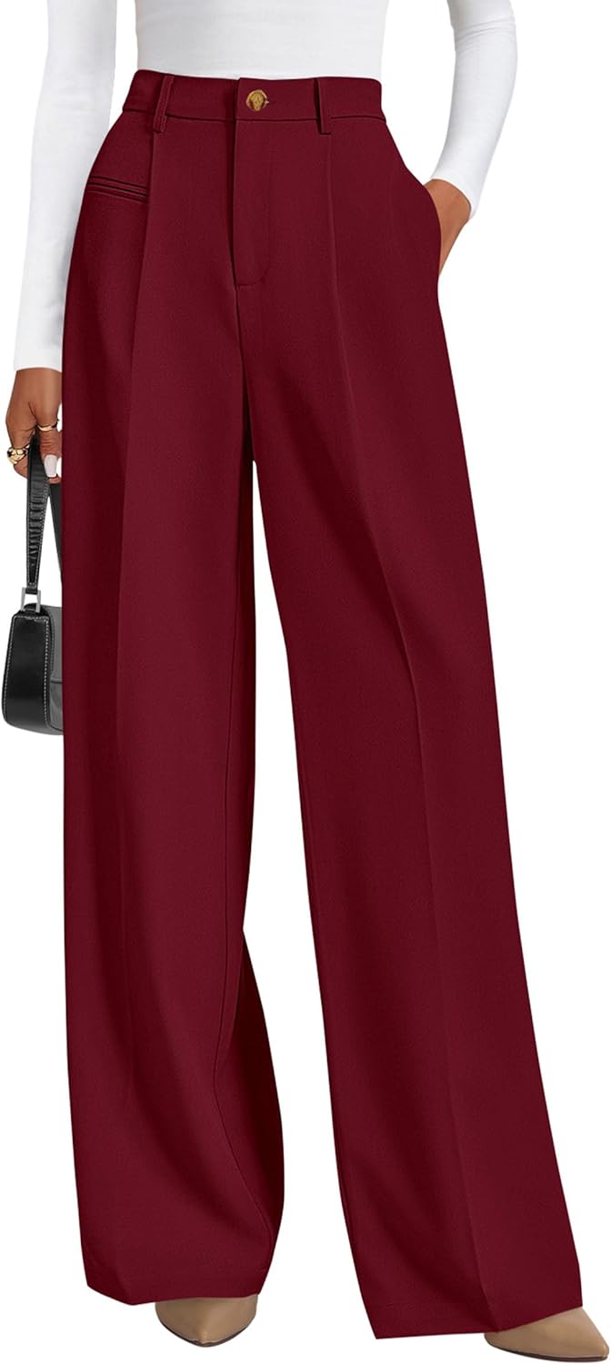 Anaëlle Women's High-Waisted Wide Leg Tailored Palazzo Trousers
