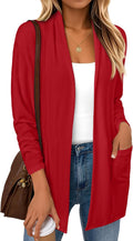 Chelsea Women's Hip-Length Cardigan – Double Placket, Handy Pockets & Easy Fit