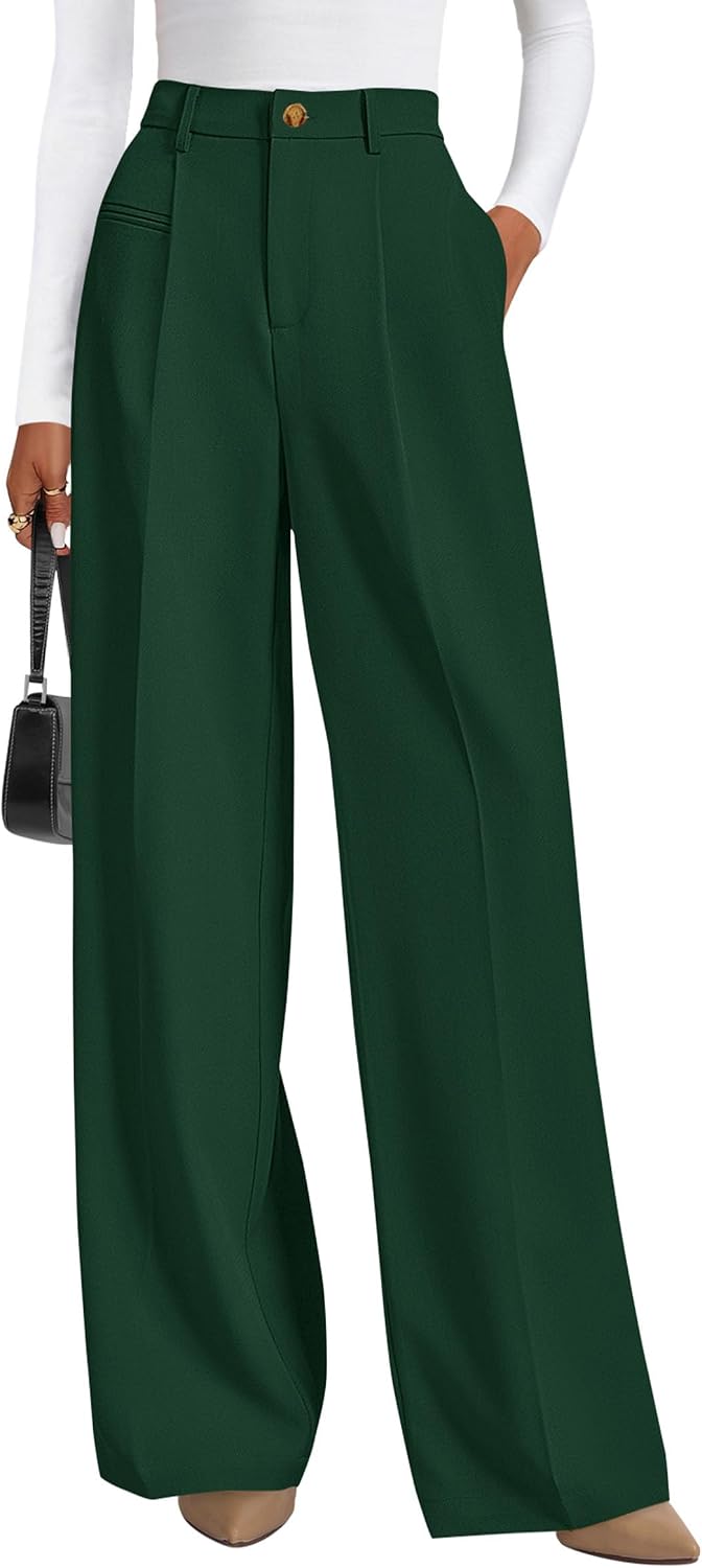 Anaëlle Women's High-Waisted Wide Leg Tailored Palazzo Trousers