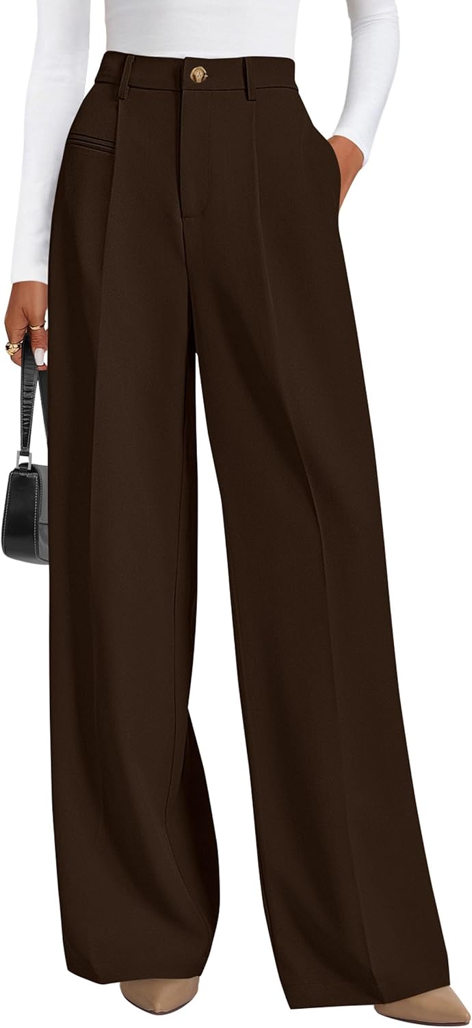 Anaëlle Women's High-Waisted Wide Leg Tailored Palazzo Trousers