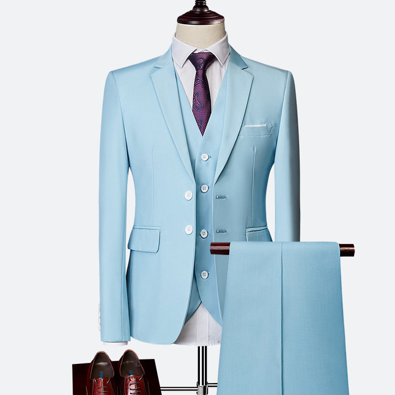Ewan Men's Suit – Refined 3-Piece Suit, Breathable and Cozy for Weddings and Business