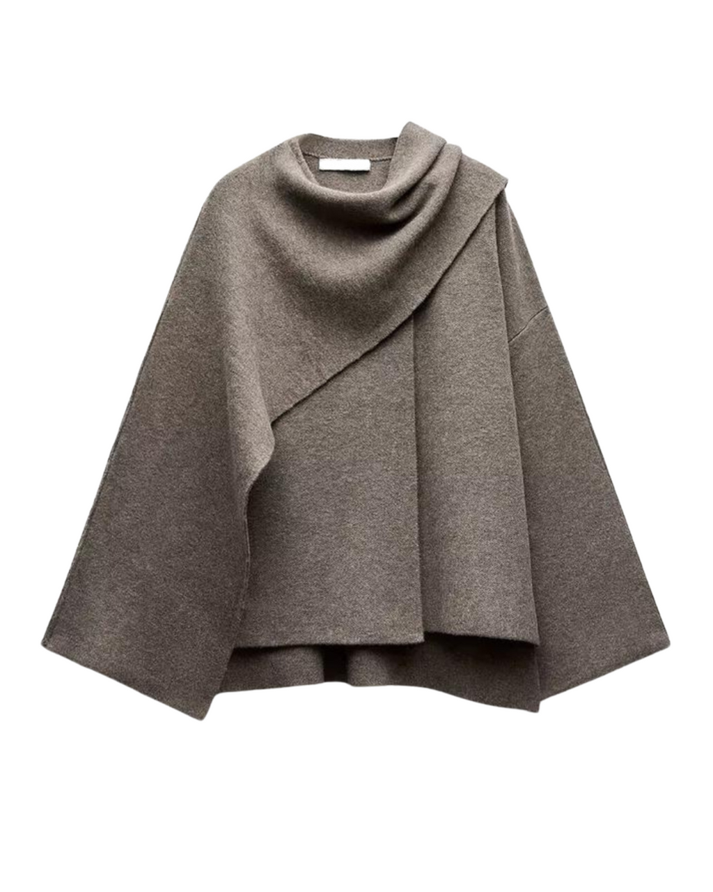 Cyril Women's Poncho – Asymmetric Wool Design, Chic and Perfect for Winter Warmth
