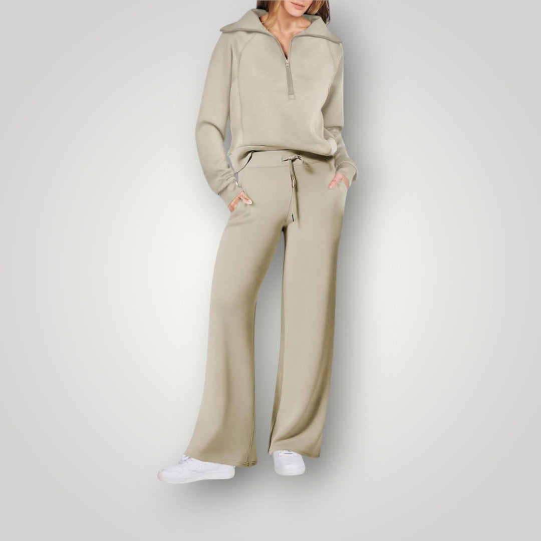 Madison Women's Lounge Set – Soft Oversized Sweatshirt & Jogger Pants Matching Set
