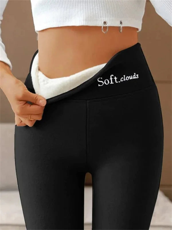 Sophia Women’s Fleece Leggings – Warm Stretch Winter Tights with Sculpting Fit