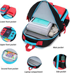 Freya Kids 18-Inch Gaming Backpack with Multiple Pockets and Padded Back Support