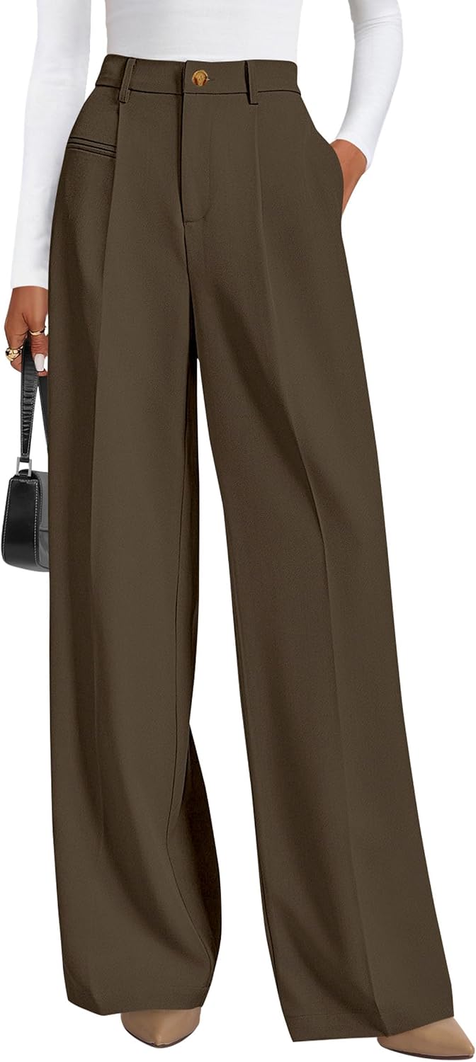 Anaëlle Women's High-Waisted Wide Leg Tailored Palazzo Trousers