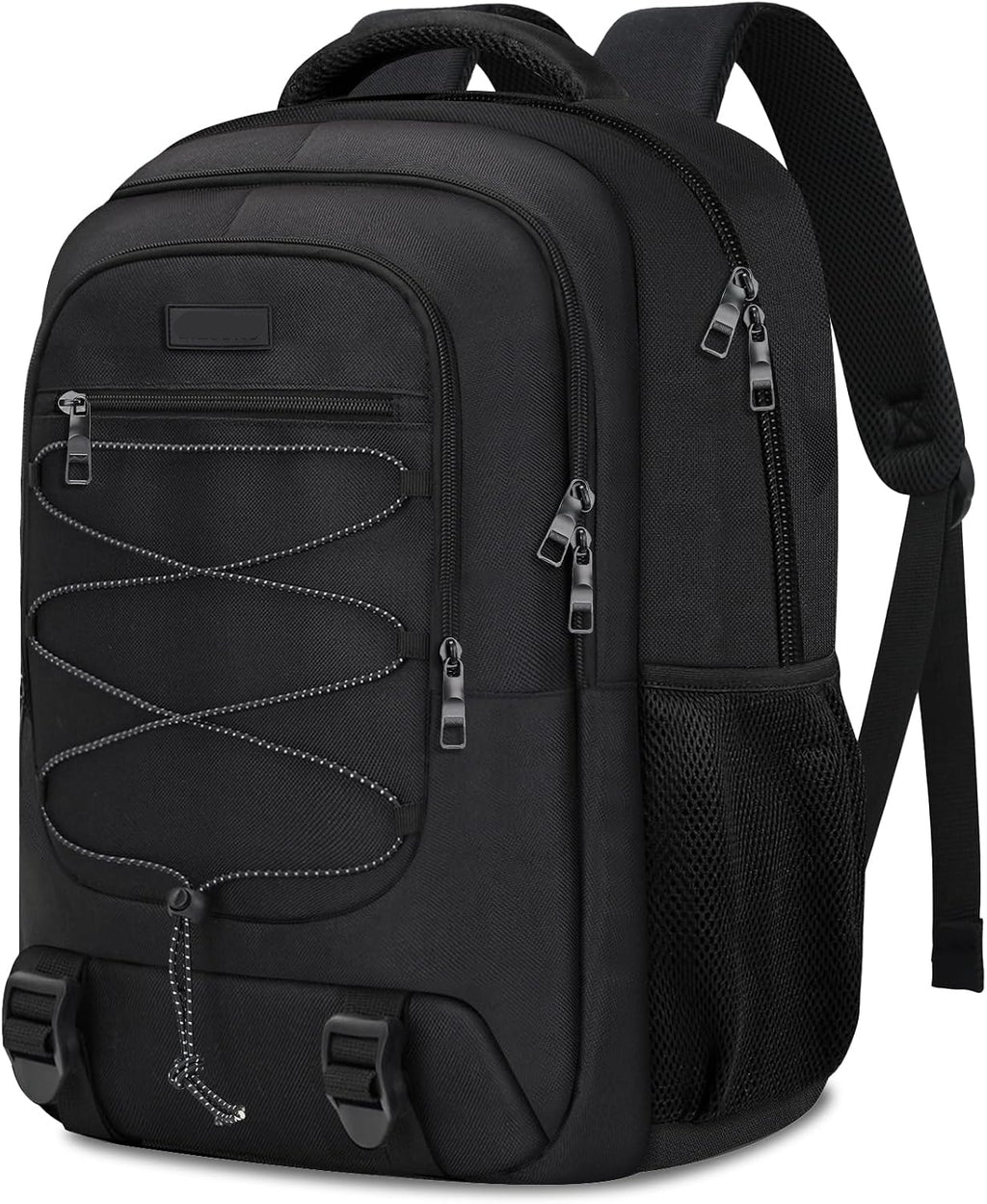 Soren Large Black Laptop Backpack with Anti-Theft Pocket and Padded Travel Straps