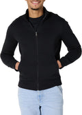 Henry Men's Full-Zip Fleece Sweatshirt – Mock Neck, Regular Fit & Front Handy Pockets
