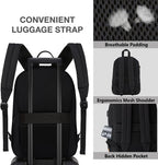 Yannick 15.6-Inch Business Laptop Backpack with USB Port and Hidden Anti-Theft Pocket