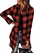 Cody Women's Plaid Shacket – Button-Up Front, Boyfriend Fit & Handy Pockets