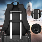 Marlowe 35L 17-Inch Laptop Backpack with USB Charging Port and Padded Travel Straps