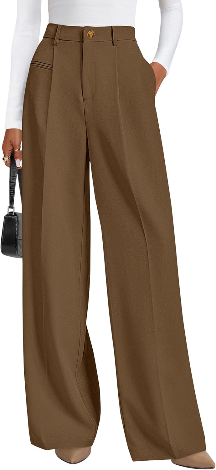 Anaëlle Women's High-Waisted Wide Leg Tailored Palazzo Trousers