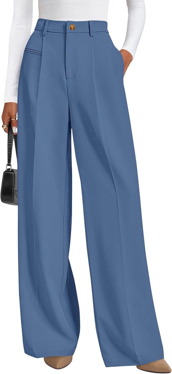 Anaëlle Women's High-Waisted Wide Leg Tailored Palazzo Trousers