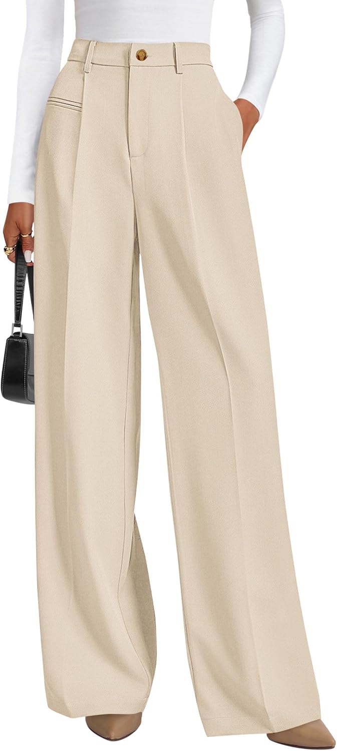 Anaëlle Women's High-Waisted Wide Leg Tailored Palazzo Trousers