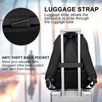 Nadia Large School Laptop Backpack with Anti-Theft Pocket and Ventilated Back Panel