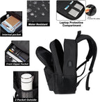Yannick 15.6-Inch Business Laptop Backpack with USB Port and Hidden Anti-Theft Pocket