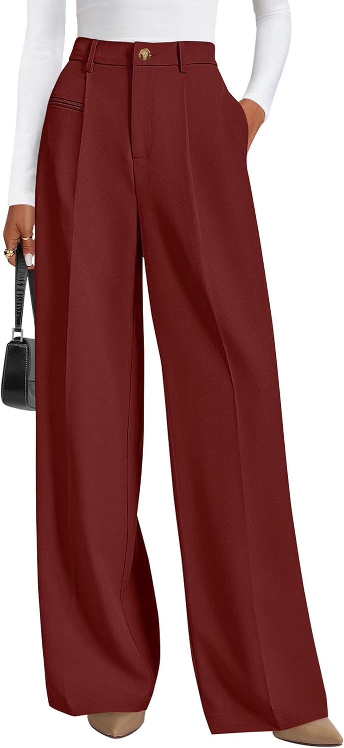 Anaëlle Women's High-Waisted Wide Leg Tailored Palazzo Trousers