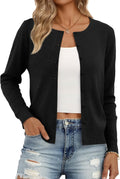 Bronwyn Women's Lightweight Knit Cardigan – Easy Fit, Plush Texture & Layering Style