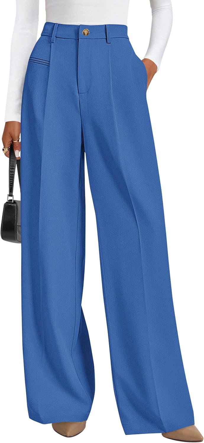 Anaëlle Women's High-Waisted Wide Leg Tailored Palazzo Trousers