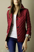 Elodie Women's Quilted Jacket – Tailored Lightweight Button-Front Jacket