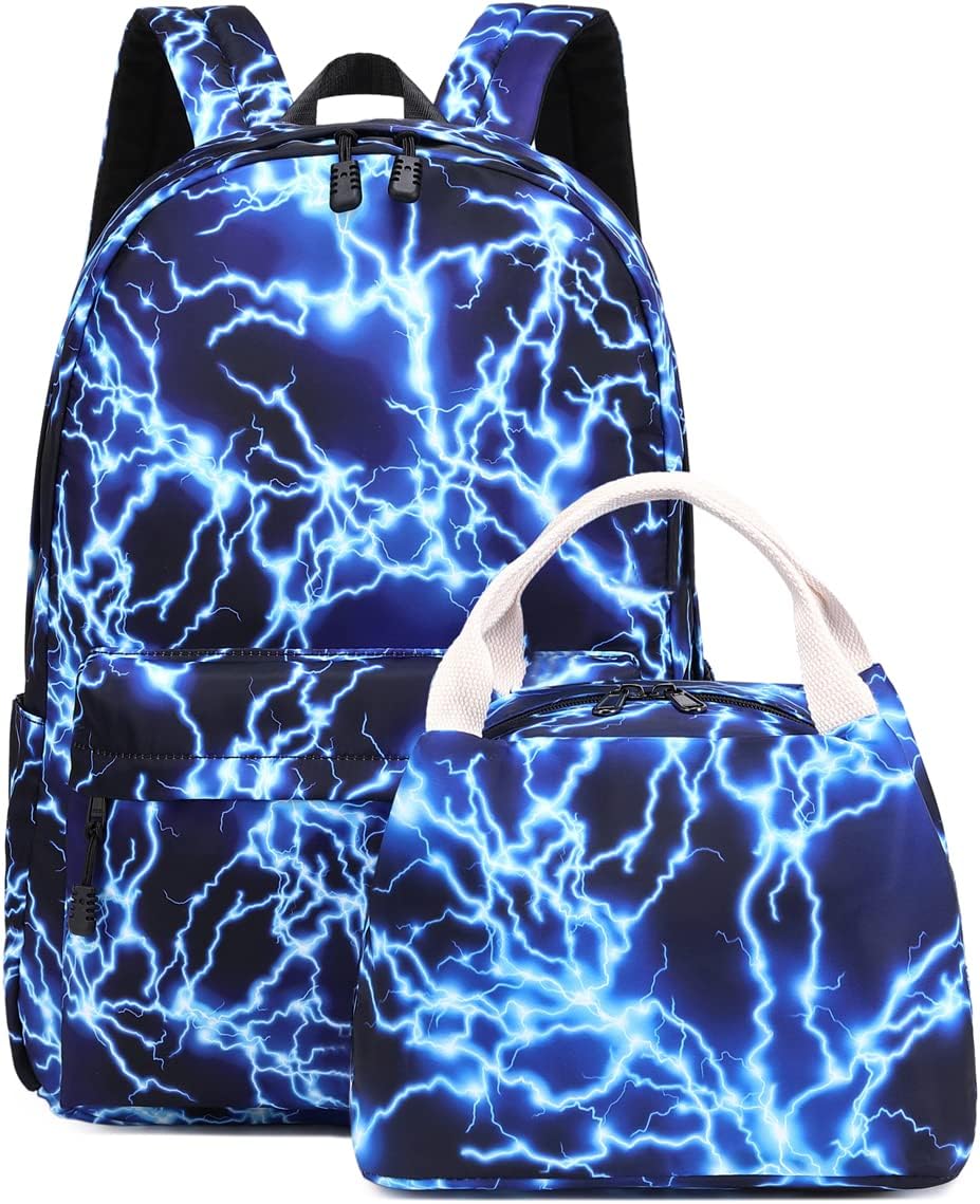 Orion Kids 17-Inch Lightning School Backpack with Laptop Sleeve and Padded Straps