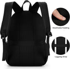 Xavier 30L Black Laptop Backpack with Dual Compartments and Padded Shoulder Straps
