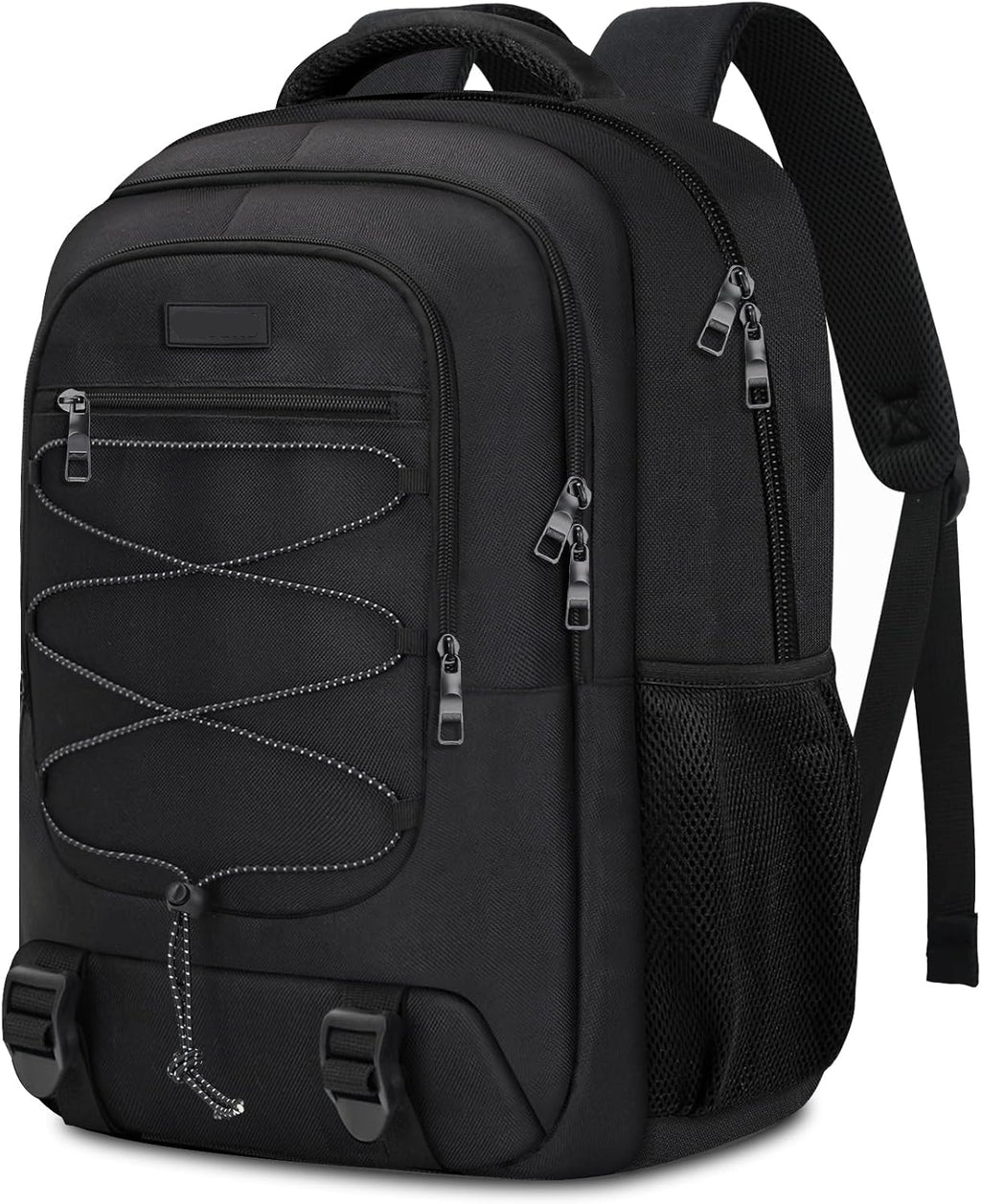 Soren Large Black Laptop Backpack with Anti-Theft Pocket and Padded Travel Straps
