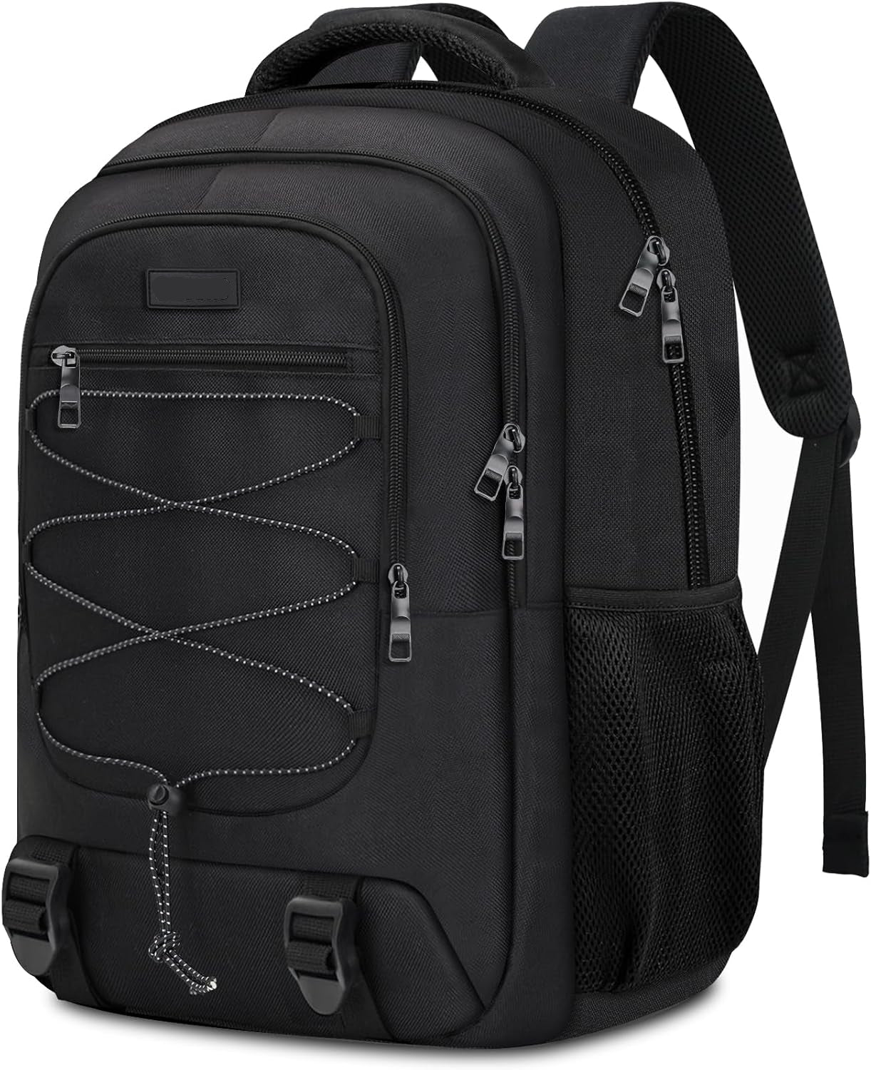 Soren Large Black Laptop Backpack with Anti-Theft Pocket and Padded Travel Straps