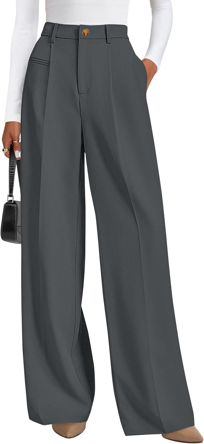 Anaëlle Women's High-Waisted Wide Leg Tailored Palazzo Trousers