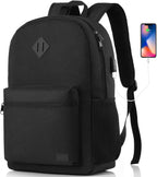 Marlowe 35L 17-Inch Laptop Backpack with USB Charging Port and Padded Travel Straps