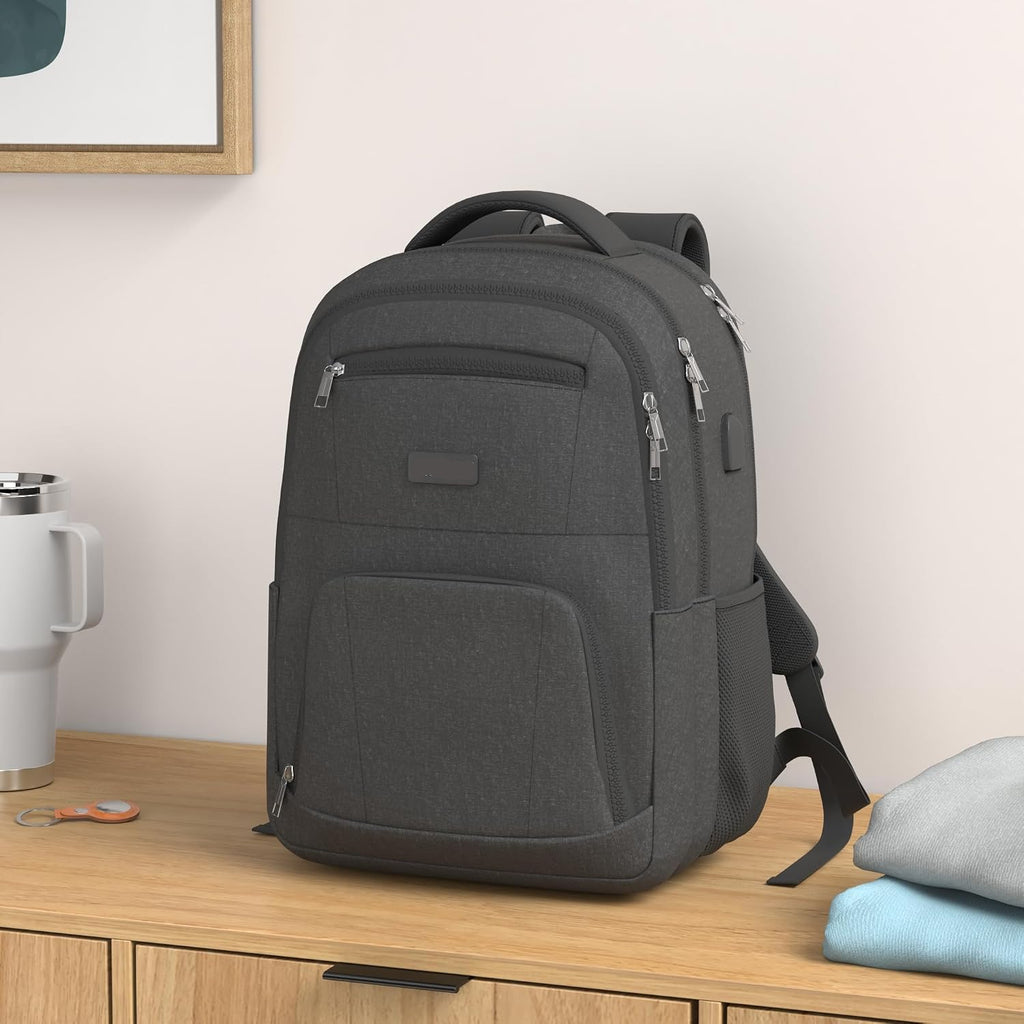 Nadia Large School Laptop Backpack with Anti-Theft Pocket and Ventilated Back Panel