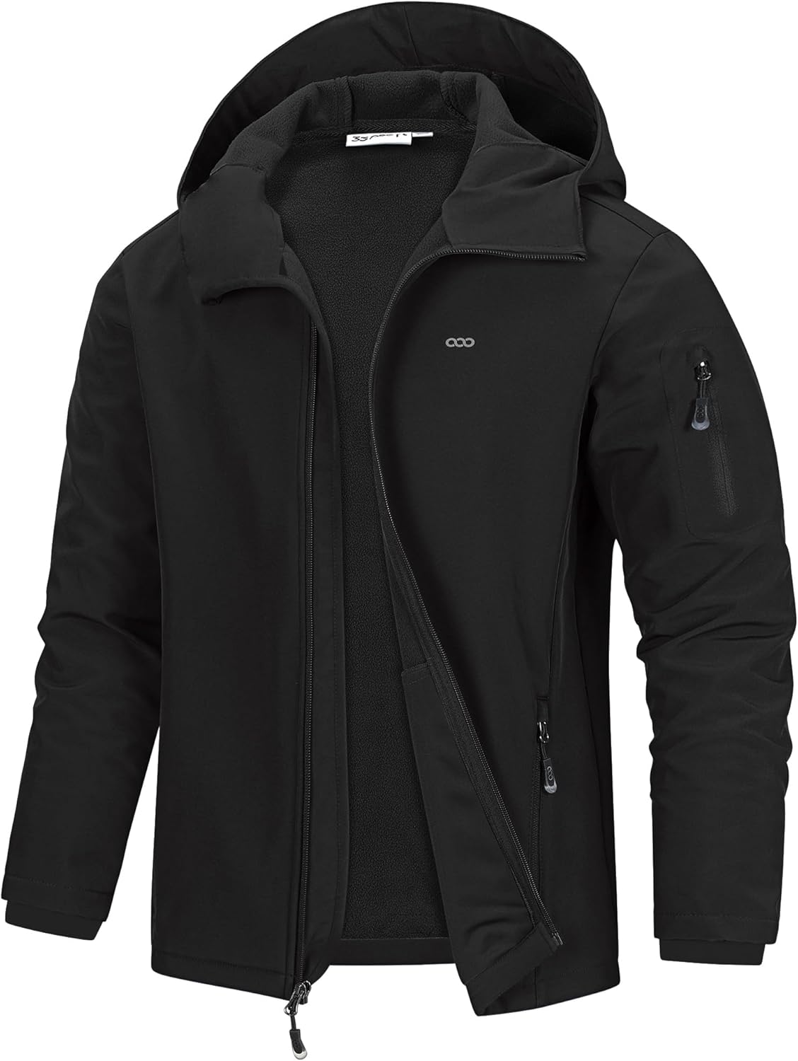 Christine Men's Softshell Jacket – With Hood, Fleece-Lined Interior, Waterproof & 5 Utility Handy Pockets
