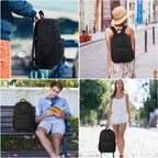 Marlowe 35L 17-Inch Laptop Backpack with USB Charging Port and Padded Travel Straps