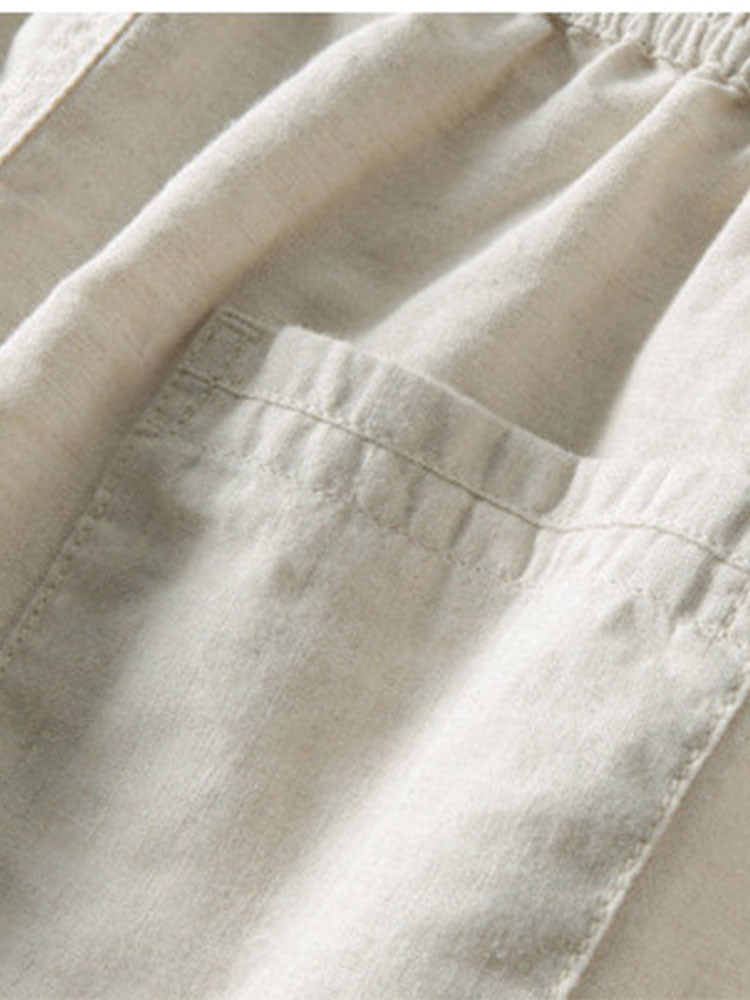 Marta Men's Summer Two-Piece Set – Breathable Linen-Feel Style with Short-Sleeve Design & Easy-Fit Trousers