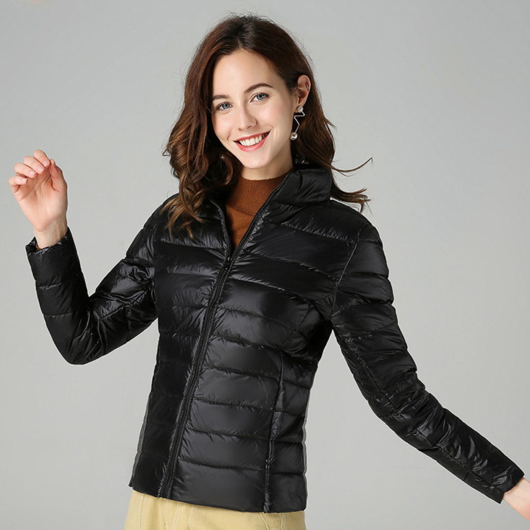 Olivia Women's Lightweight Waterproof Jacket – Packable Mid-Season Coat with Functional Pockets