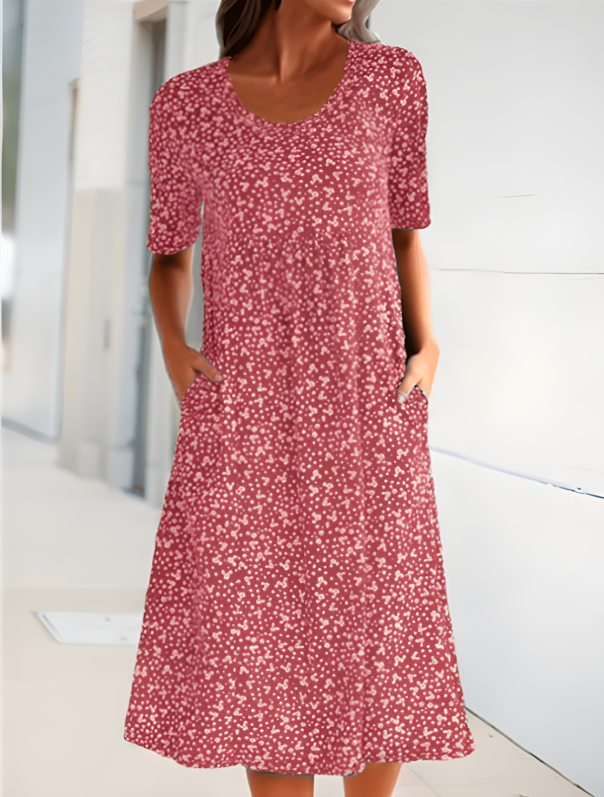 Elowen Women's Lightweight Summer Dress with Elegant Relaxed Silhouette