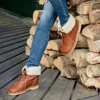 Emersyn Women’s Winter Boots – Waterproof Heated Boots with Wool Lining & Stable Heel