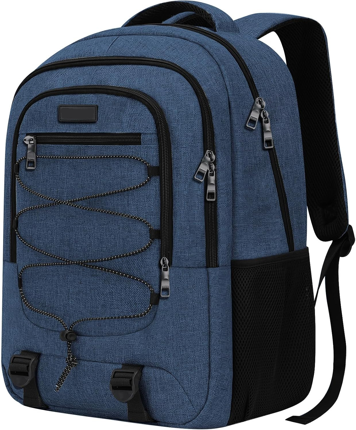 Soren Large Black Laptop Backpack with Anti-Theft Pocket and Padded Travel Straps