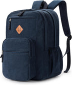 Petra 26L Corduroy Laptop Backpack with Multi-Pocket Storage and Padded Strap Design
