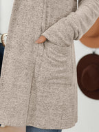 Pauline - Lightweight Open Front Knit Cardigan with Pockets for Women Long Sleeve