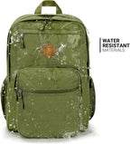 Petra 26L Corduroy Laptop Backpack with Multi-Pocket Storage and Padded Strap Design