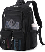 Rosalie 17-Inch Heavy-Duty Mesh School Backpack with Padded Straps and Multiple Pockets