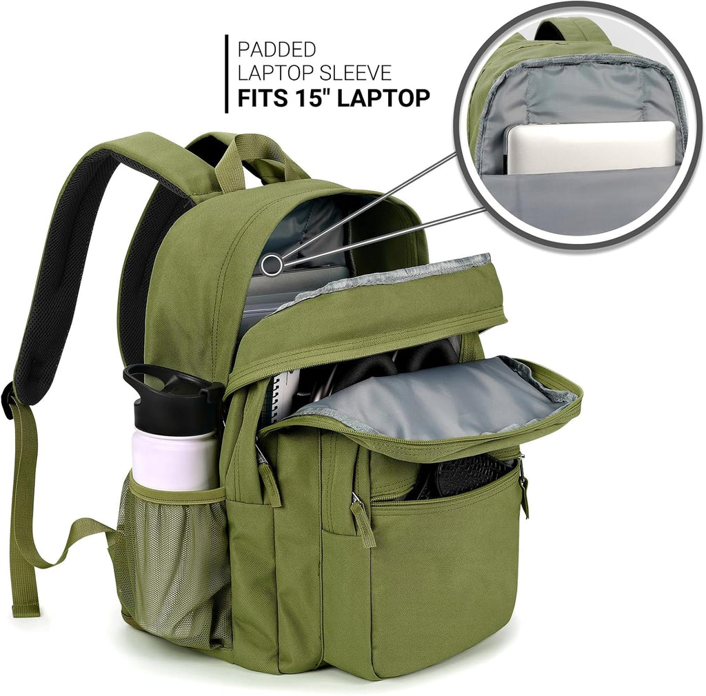 Petra 26L Corduroy Laptop Backpack with Multi-Pocket Storage and Padded Strap Design